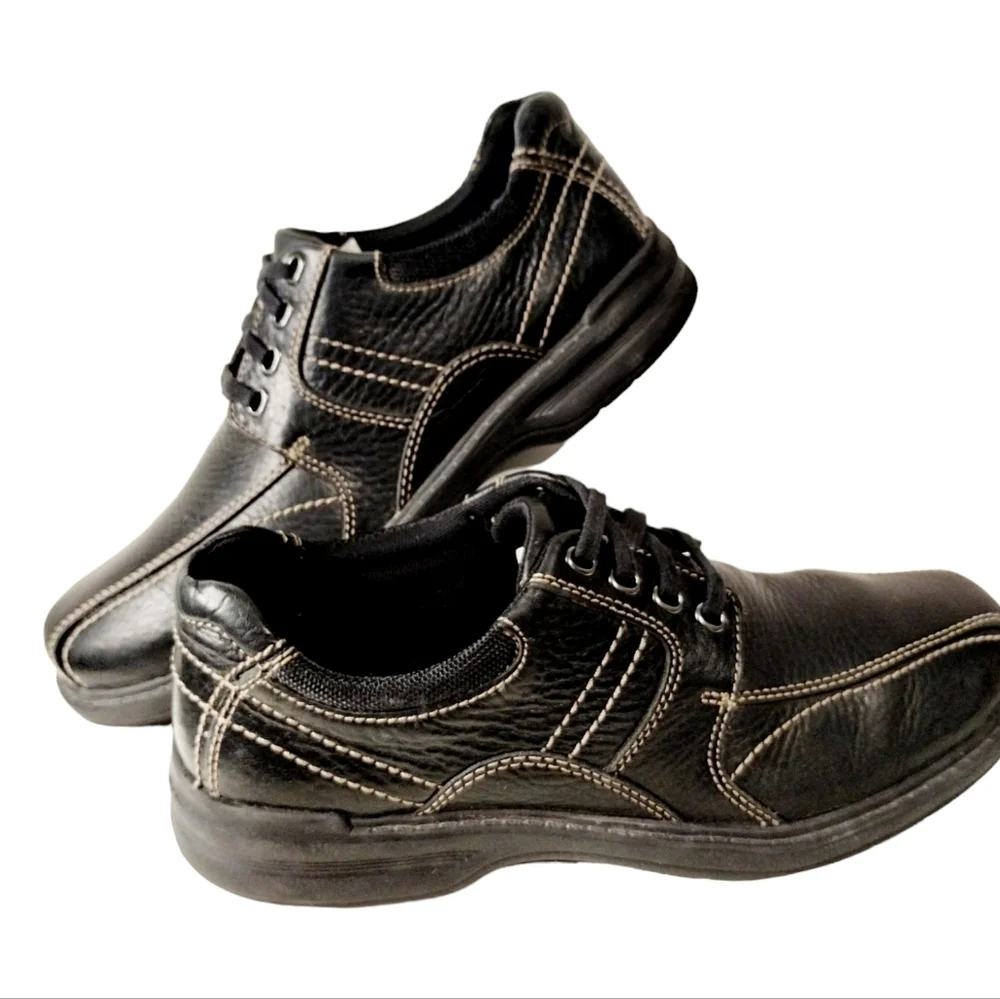 Clarks Hommes Leather Casual Shoes Mens size‎ 9½M Dadcore Career Office Church